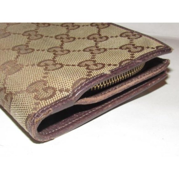GUCCI Brown Large G Logo Print Coated Canvas - Picture 5 of 12